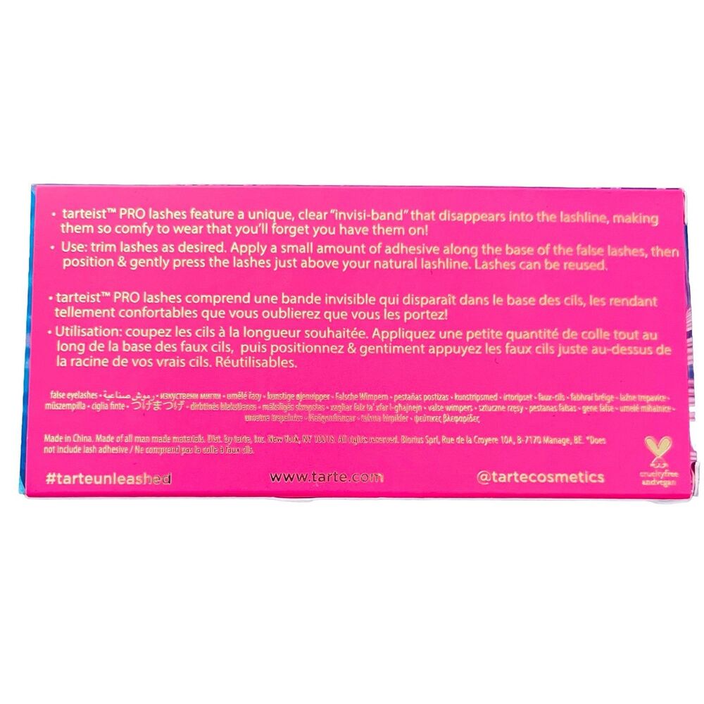 Tarte Tartiest Pro Cruelty-Free Vegan Lashes -Wifey- False Eyelashes NEW In Box - Picture 2 of 3